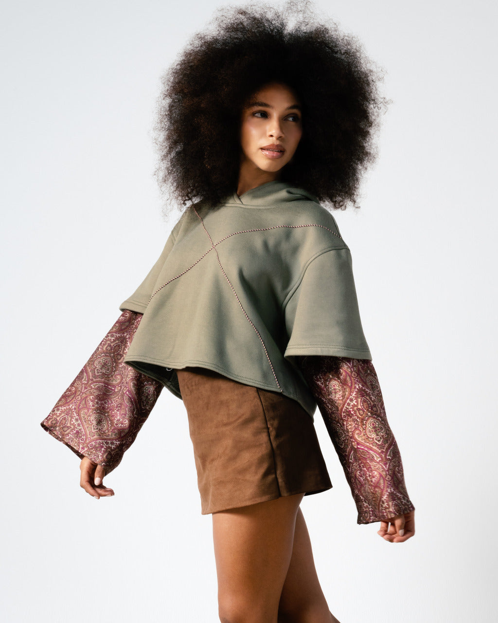 The Paisley Cropped Sweater