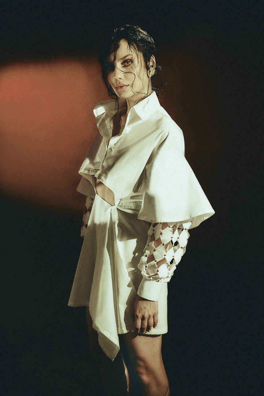 Double Sleeve Cutout Shirt