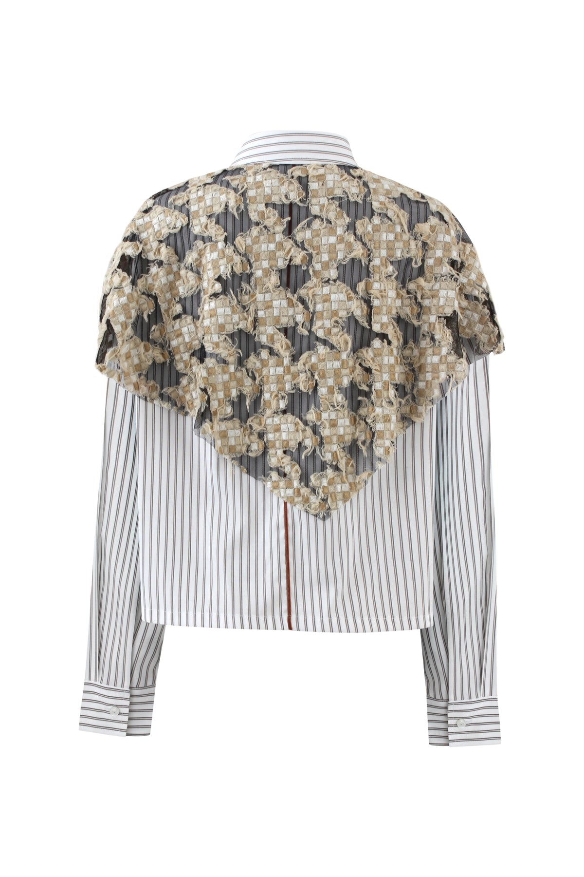 Tulle Scarf Shirt (Cropped)