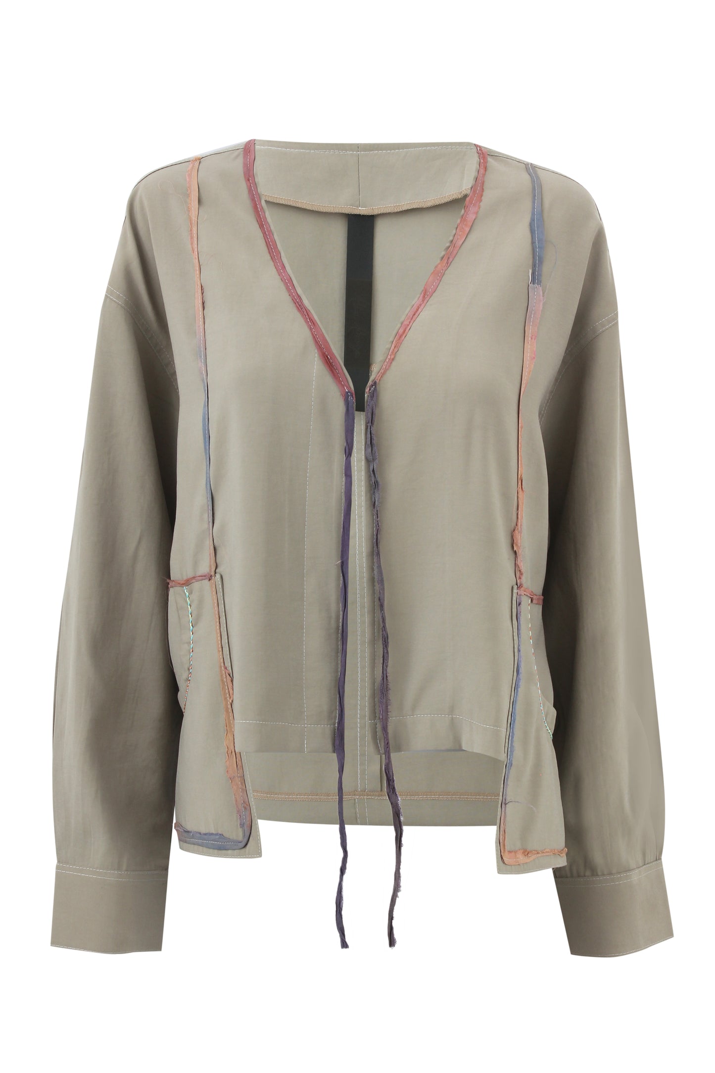 Contrast Trim Blouse