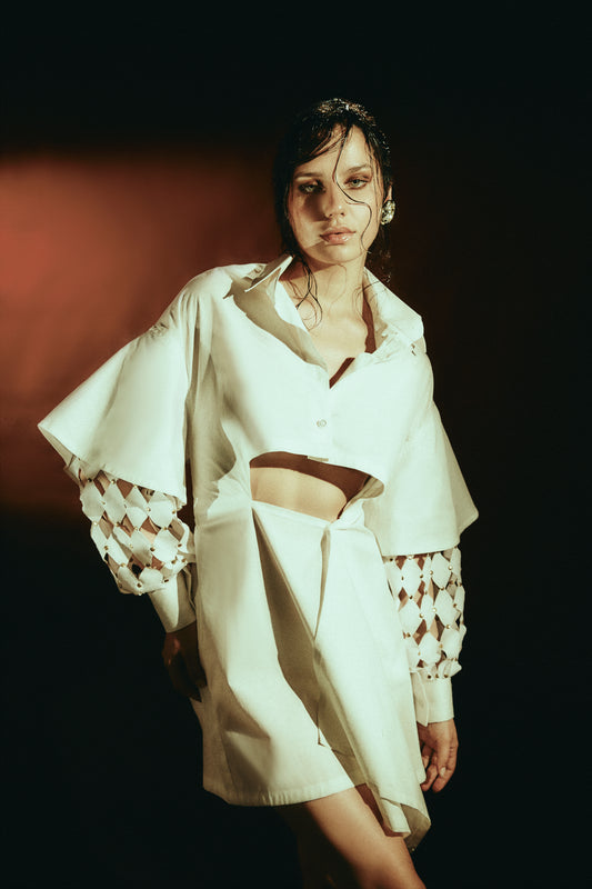 Double Sleeve Cutout Shirt