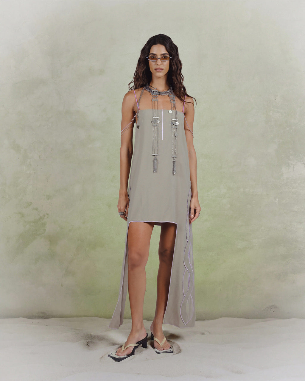 Laser-Cut Panel Dress