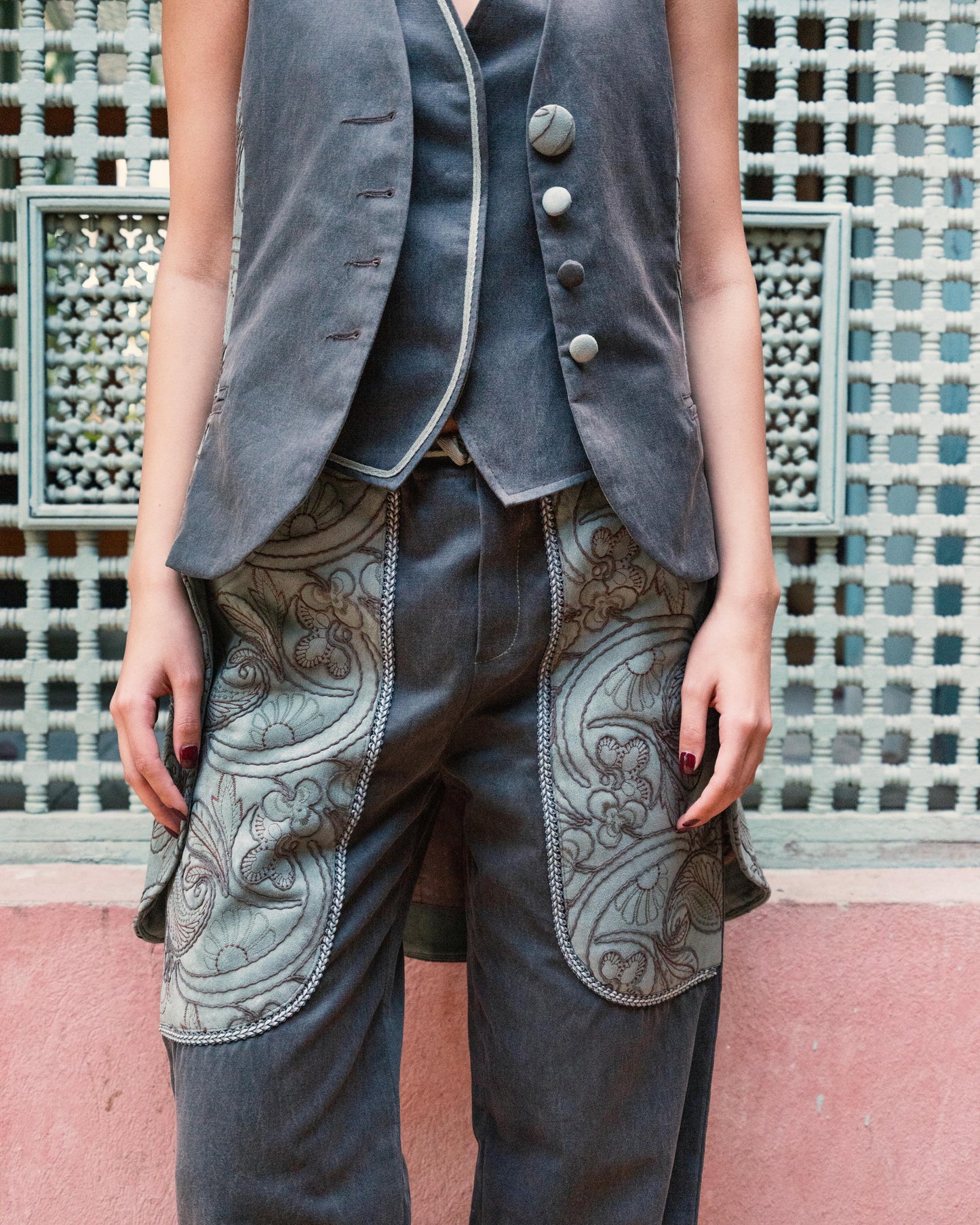 Motif Pocket Pants