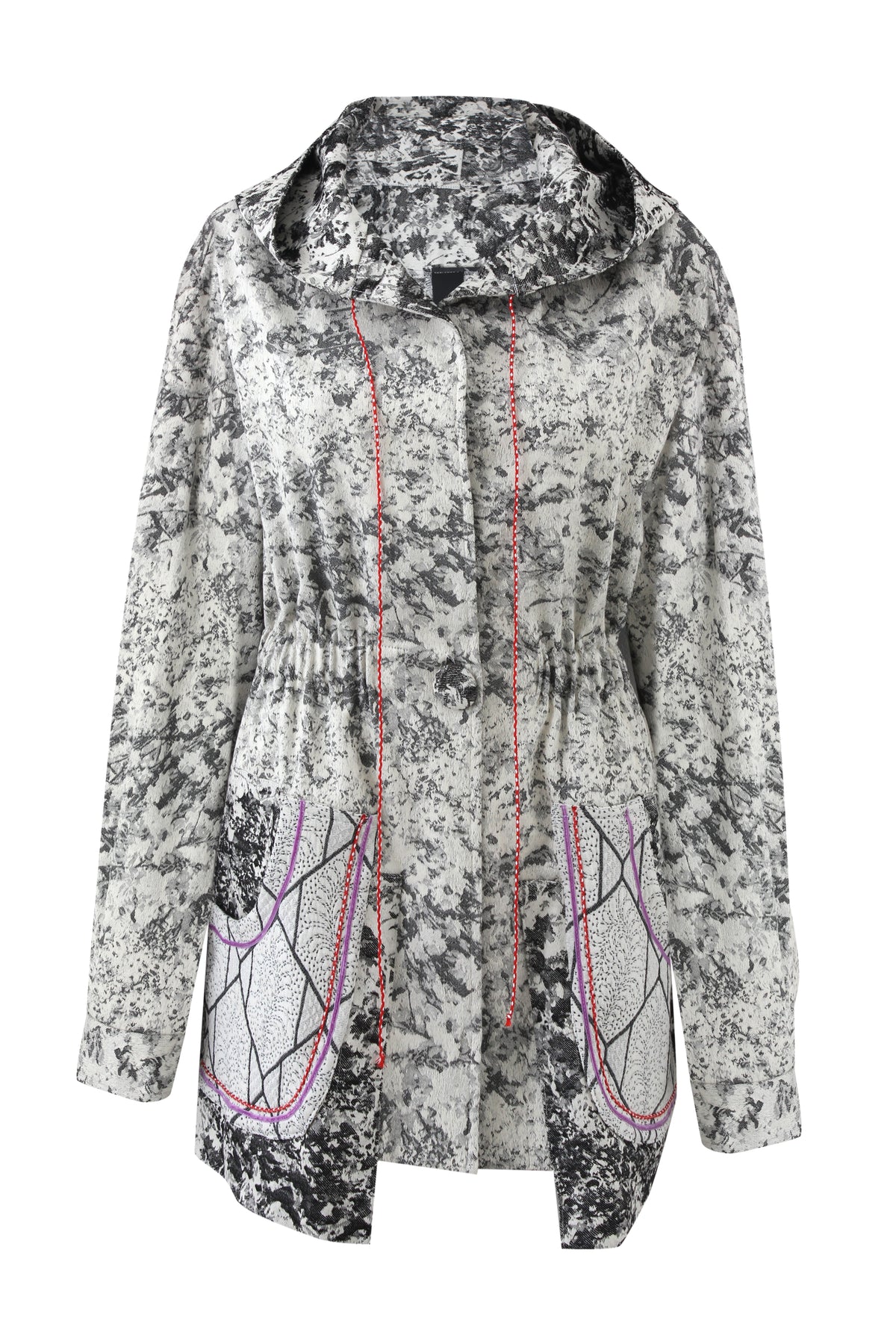 Contrast Hooded Jacket