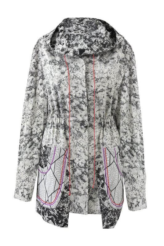 Contrast Hooded Jacket