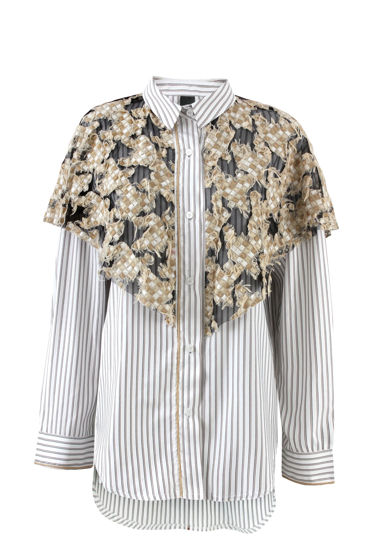 Tulle Scarf Shirt