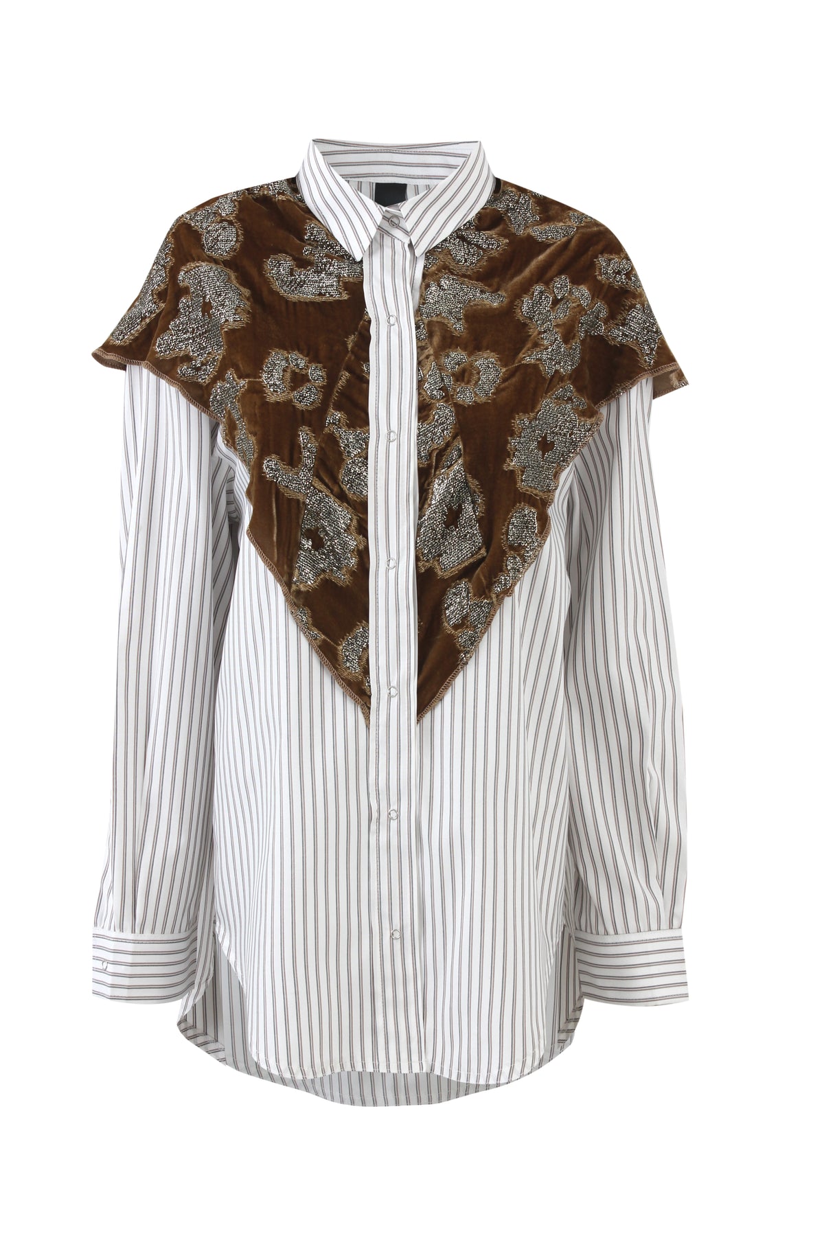 Velvet Scarf Shirt