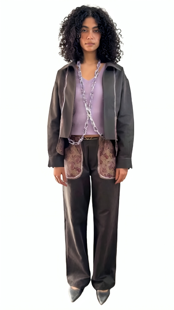The Floral Contrast Pants