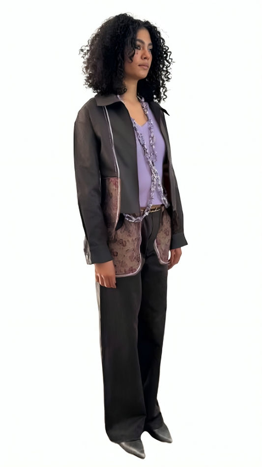 The Floral Contrast Pants