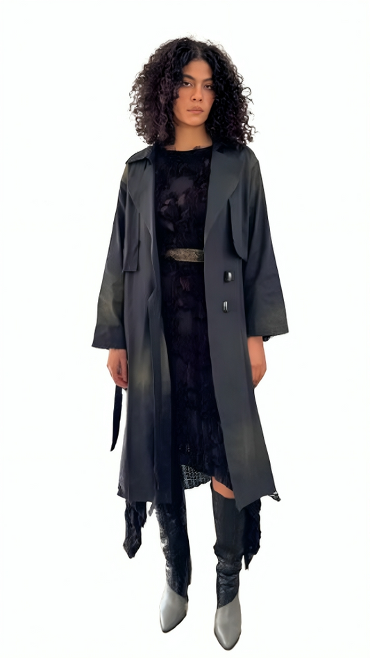 The Laser-Cut Trench Coat